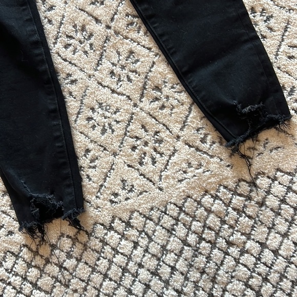 American Eagle Black Hi-Rise Jegging The Dream Jean Size 00 Short - Picture 5 of 9